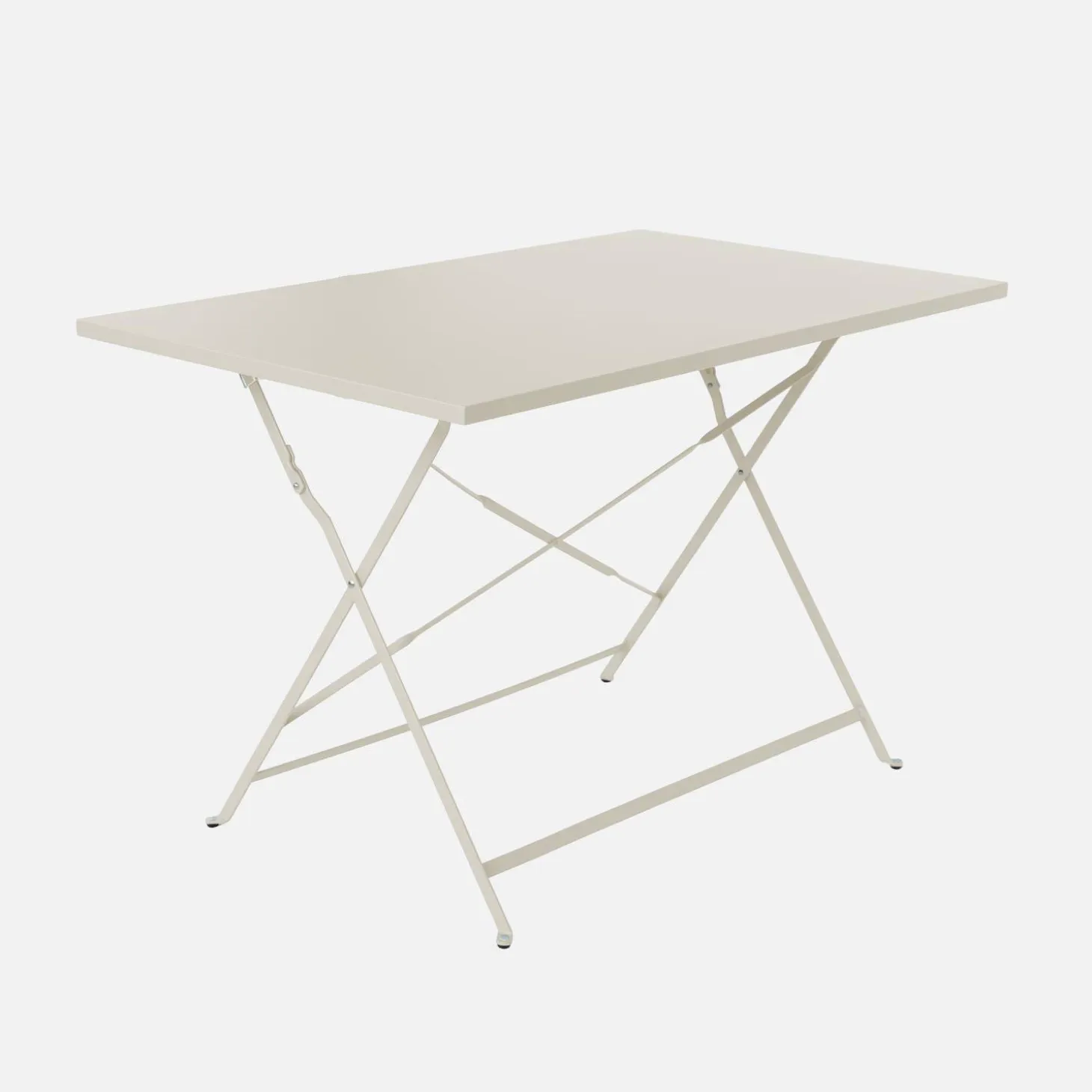 Mesa de jardim bistrô dobrável em aço, 4 lugares