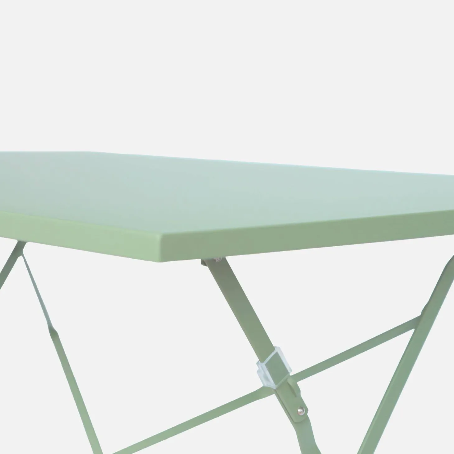Mesa de jardim bistrô dobrável em aço, 4 lugares