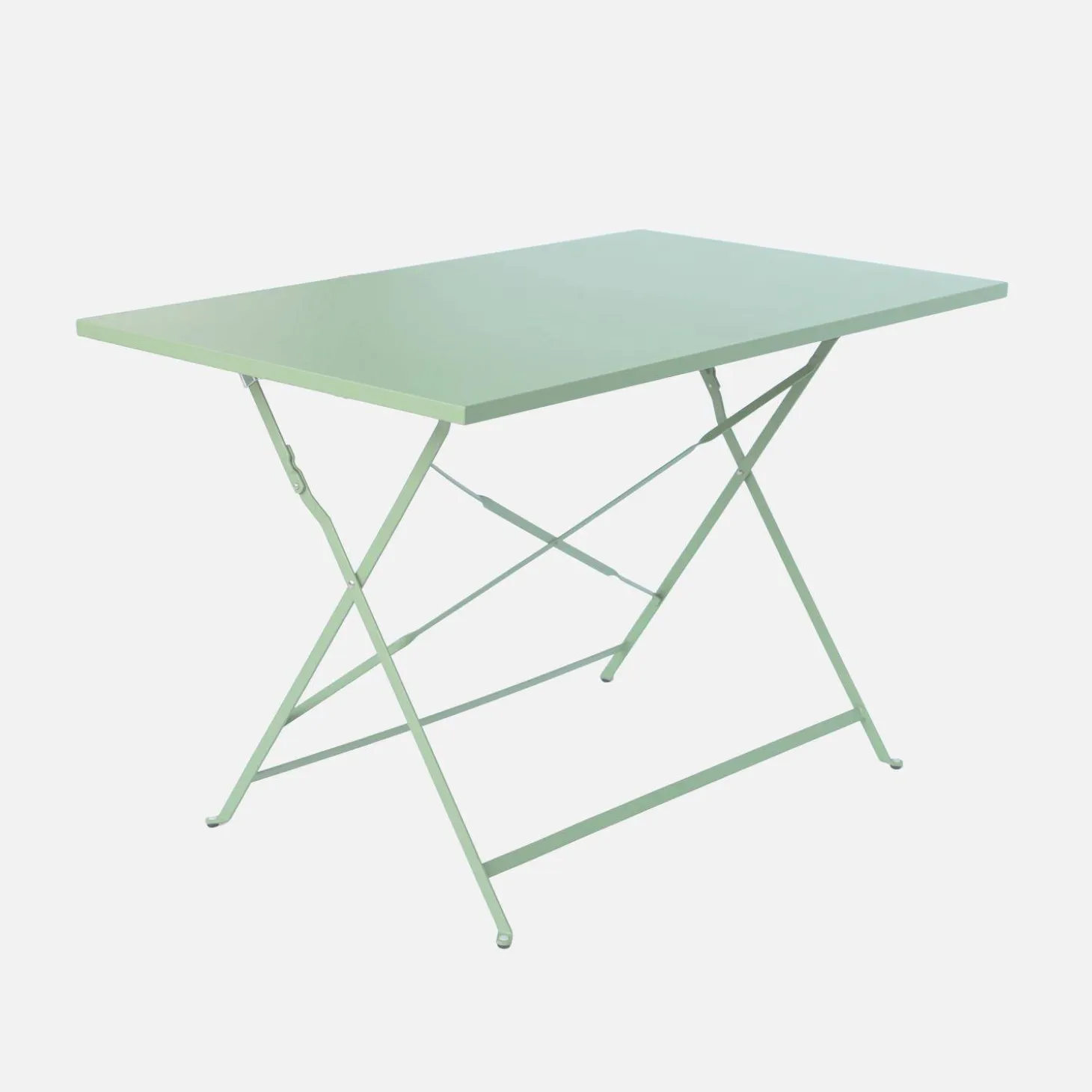 Mesa de jardim bistrô dobrável em aço, 4 lugares