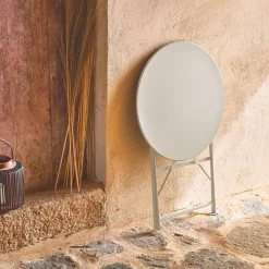 Mesa de jardim bistrô dobrável em aço, 2 lugares