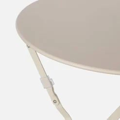 Mesa de jardim bistrô dobrável em aço, 2 lugares