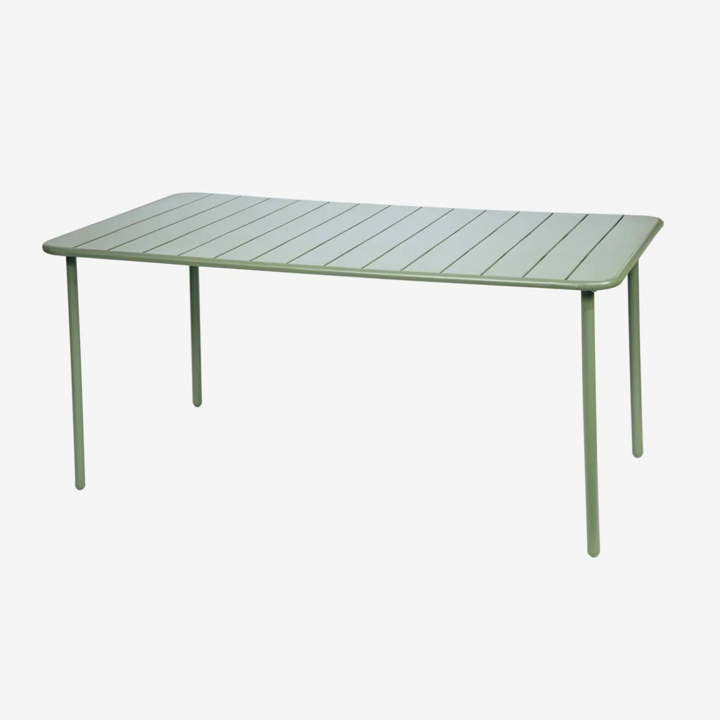 Mesa de jardim bistrô em aço, 6-8 lugares, 160cm