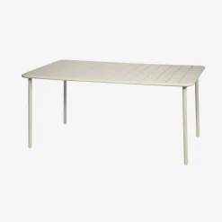 Mesa de jardim bistrô em aço, 6-8 lugares, 160cm