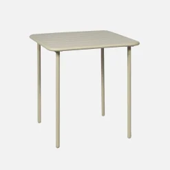 Mesa de jardim bistrô em aço, 2 lugares, 70cm
