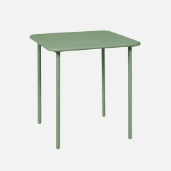 Mesa de jardim bistrô em aço, 2 lugares, 70cm