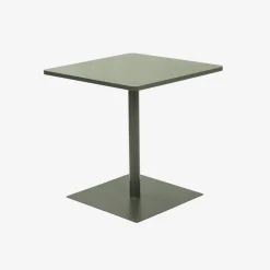 Mesa de jardim bistrô quadrada de aço, 2 lugares