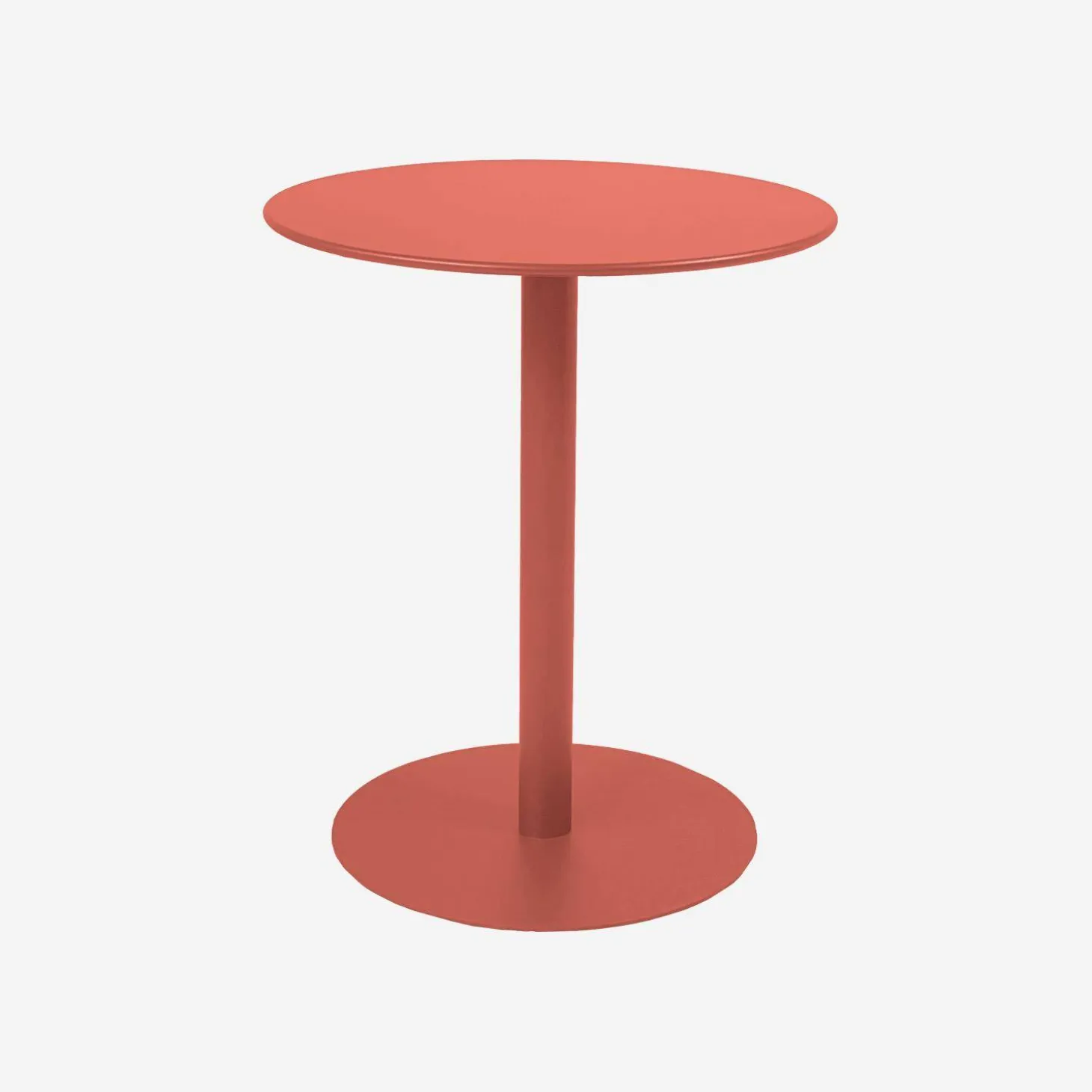 Mesa de jardim bistrô redonda de aço, 2 lugares