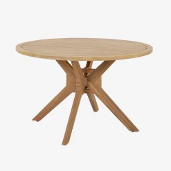 Mesa de jardim de madeira de acácia para 6 lugares