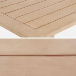 Mesa de jardim de madeira de eucalipto para 8 pessoas