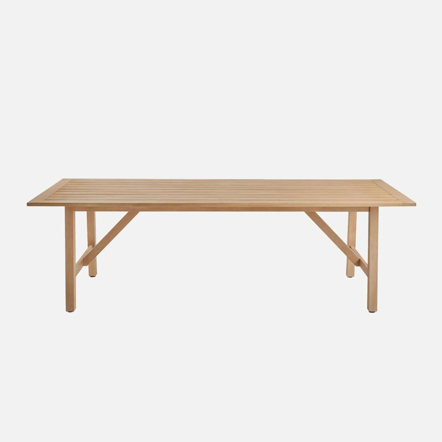 Mesa de jardim de madeira de eucalipto para 8 pessoas