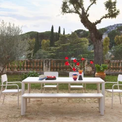 Mesa de jardim em alumínio 8 lugares