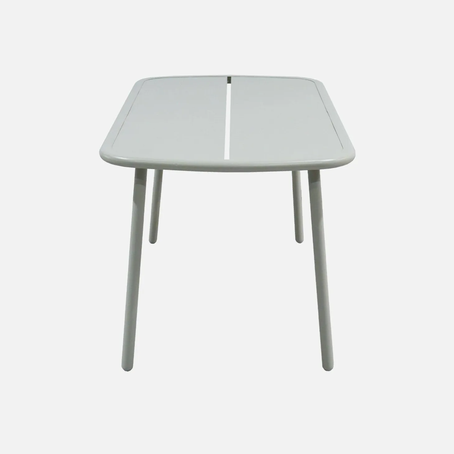 Mesa de jardim em alumínio, 4-6 lugares