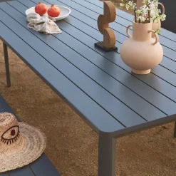 Mesa de jardim em alumínio 8 lugares