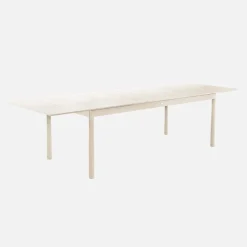 Mesa de jardim extensível de alumínio, 8 lugares