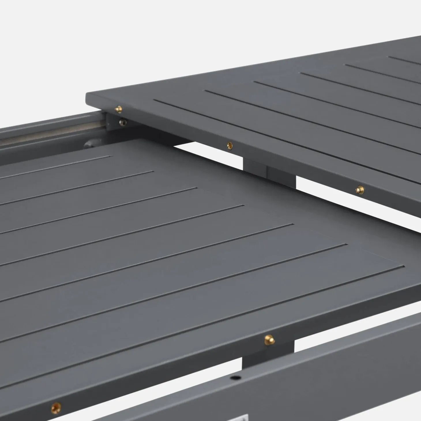 Mesa de jardim extensível em alumínio, 6 lugares