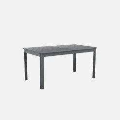 Mesa de jardim extensível em alumínio, 8 lugares