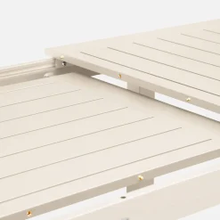 Mesa de jardim extensível em alumínio, 6 lugares