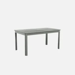 Mesa de jardim extensível em alumínio, 8 lugares