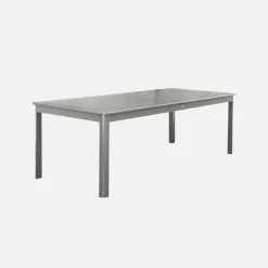 Mesa de jardim extensível em alumínio, 10 lugares