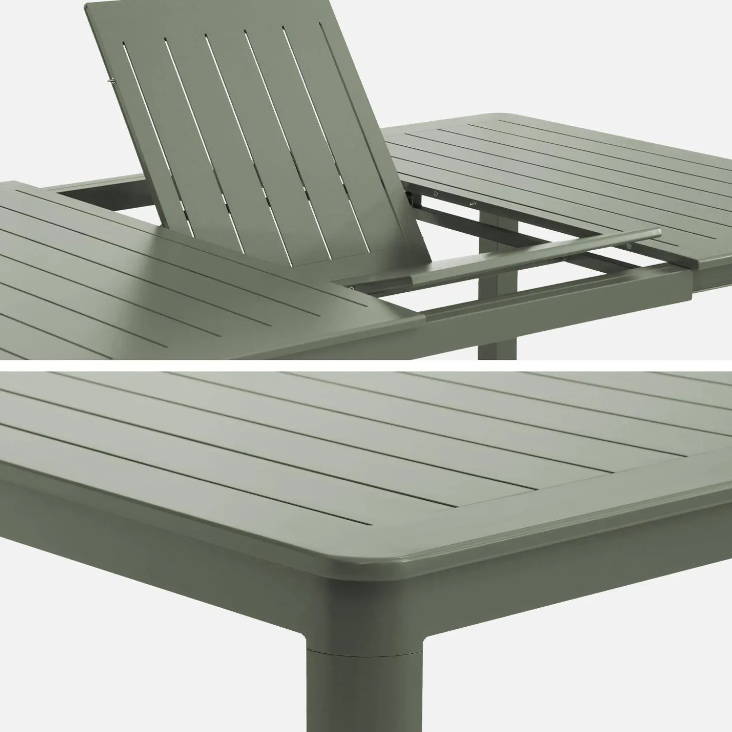 Mesa de jardim extensível em alumínio, 12 lugares