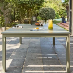 Mesa de jardim extensível em alumínio, 12 lugares
