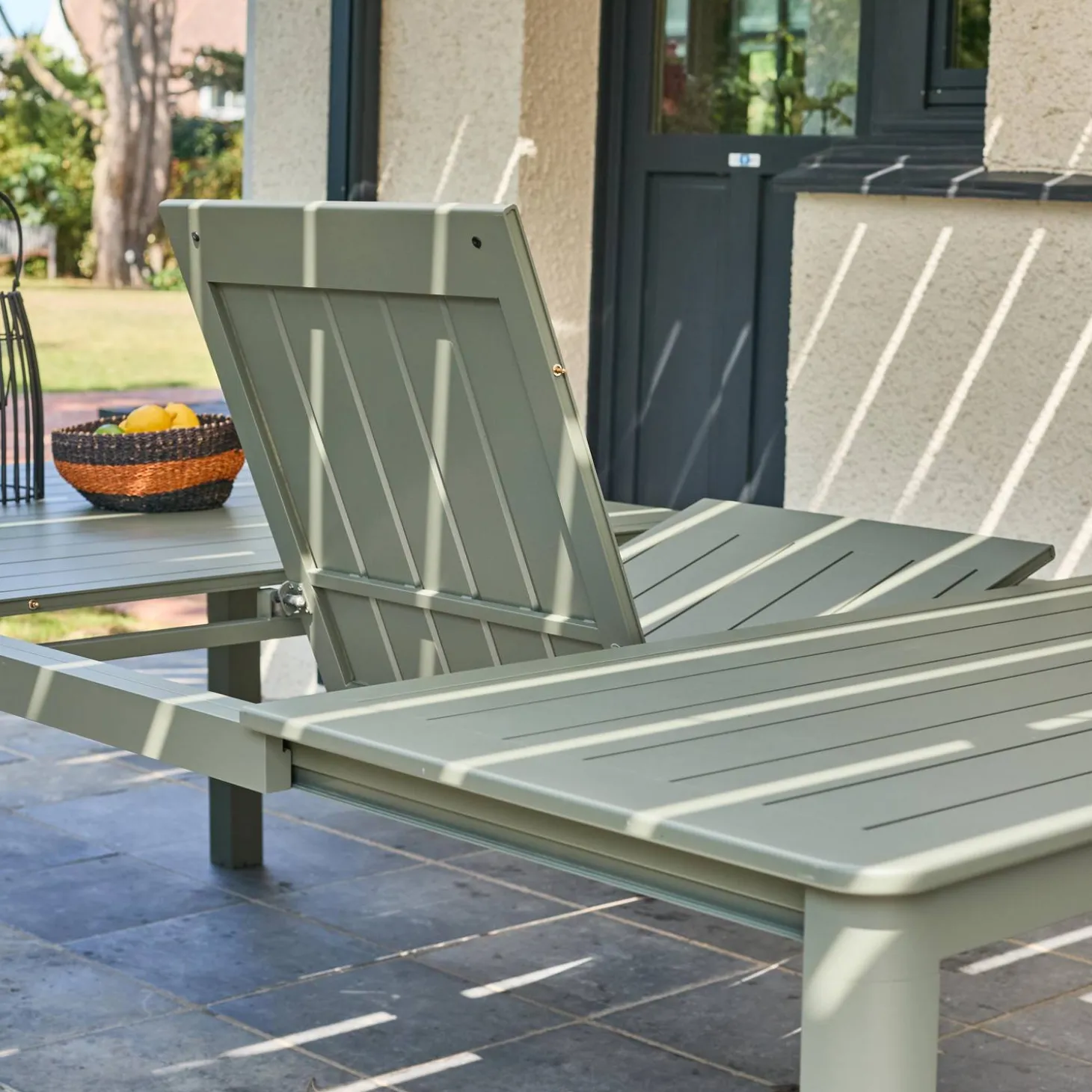 Mesa de jardim extensível em alumínio, 12 lugares