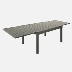 Mesa de jardim extensível em alumínio, 8 lugares