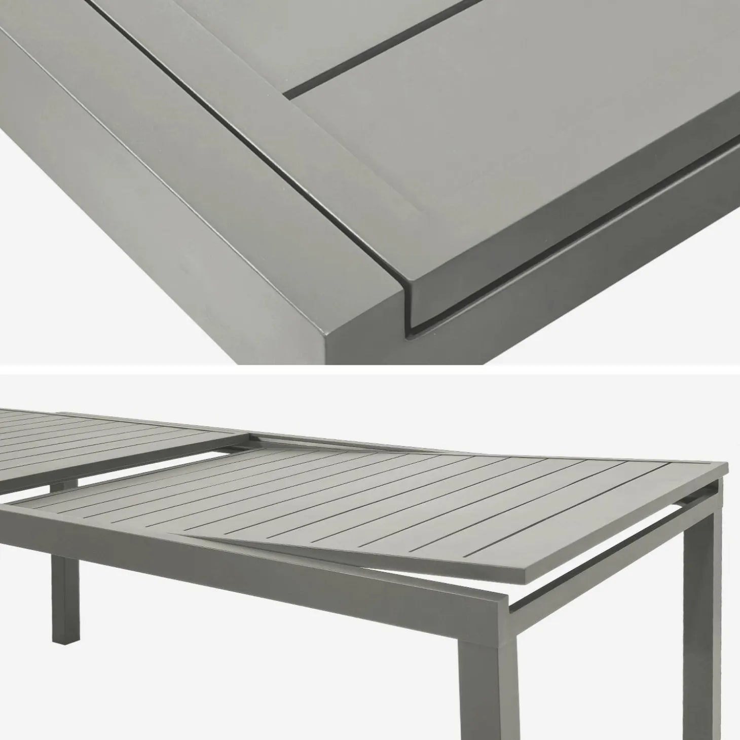 Mesa de jardim extensível em alumínio para 10-12 lugares
