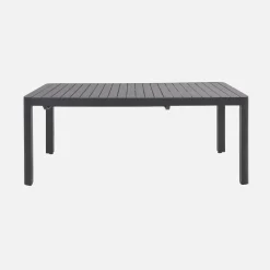 Mesa de jardim extensível em alumínio, 6-10 lugares