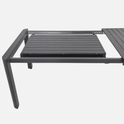 Mesa de jardim extensível em alumínio, 6-10 lugares