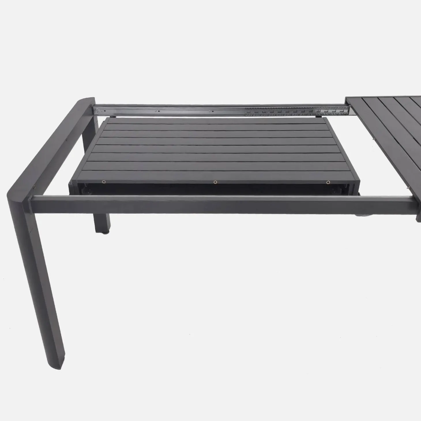Mesa de jardim extensível em alumínio, 6-10 lugares