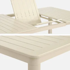 Mesa de jardim extensível em alumínio, 12 lugares