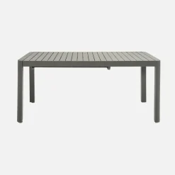 Mesa de jardim extensível em alumínio, 6-10 lugares