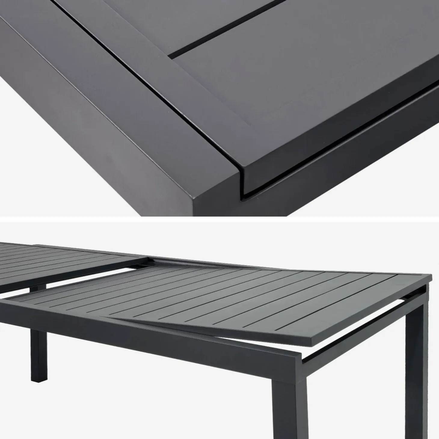 Mesa de jardim extensível em alumínio para 10-12 lugares