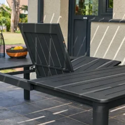 Mesa de jardim extensível em alumínio, 12 lugares