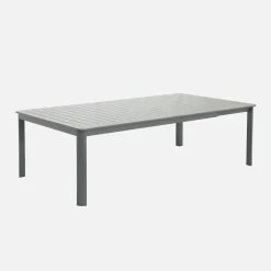 Mesa de jardim extensível em alumínio, 12 lugares