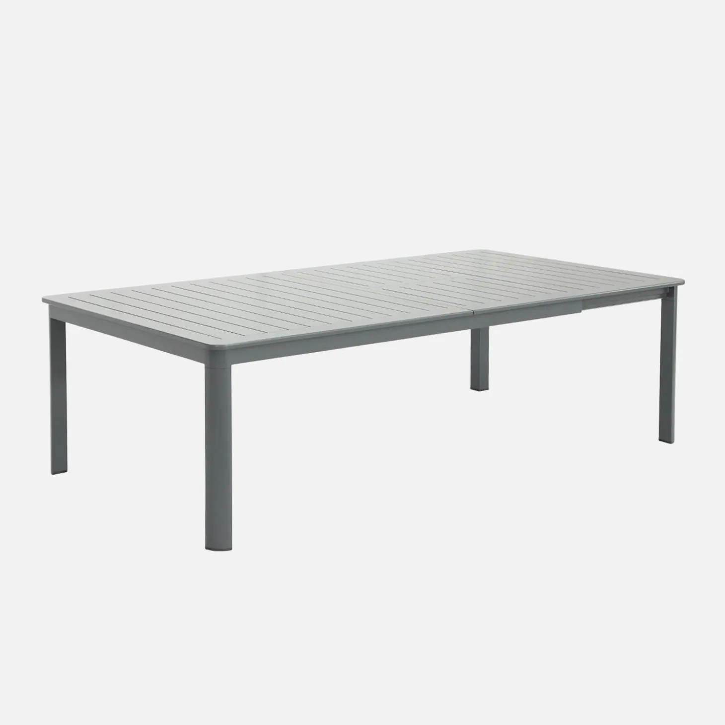 Mesa de jardim extensível em alumínio, 12 lugares