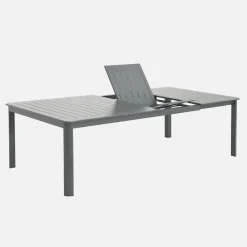 Mesa de jardim extensível em alumínio, 12 lugares