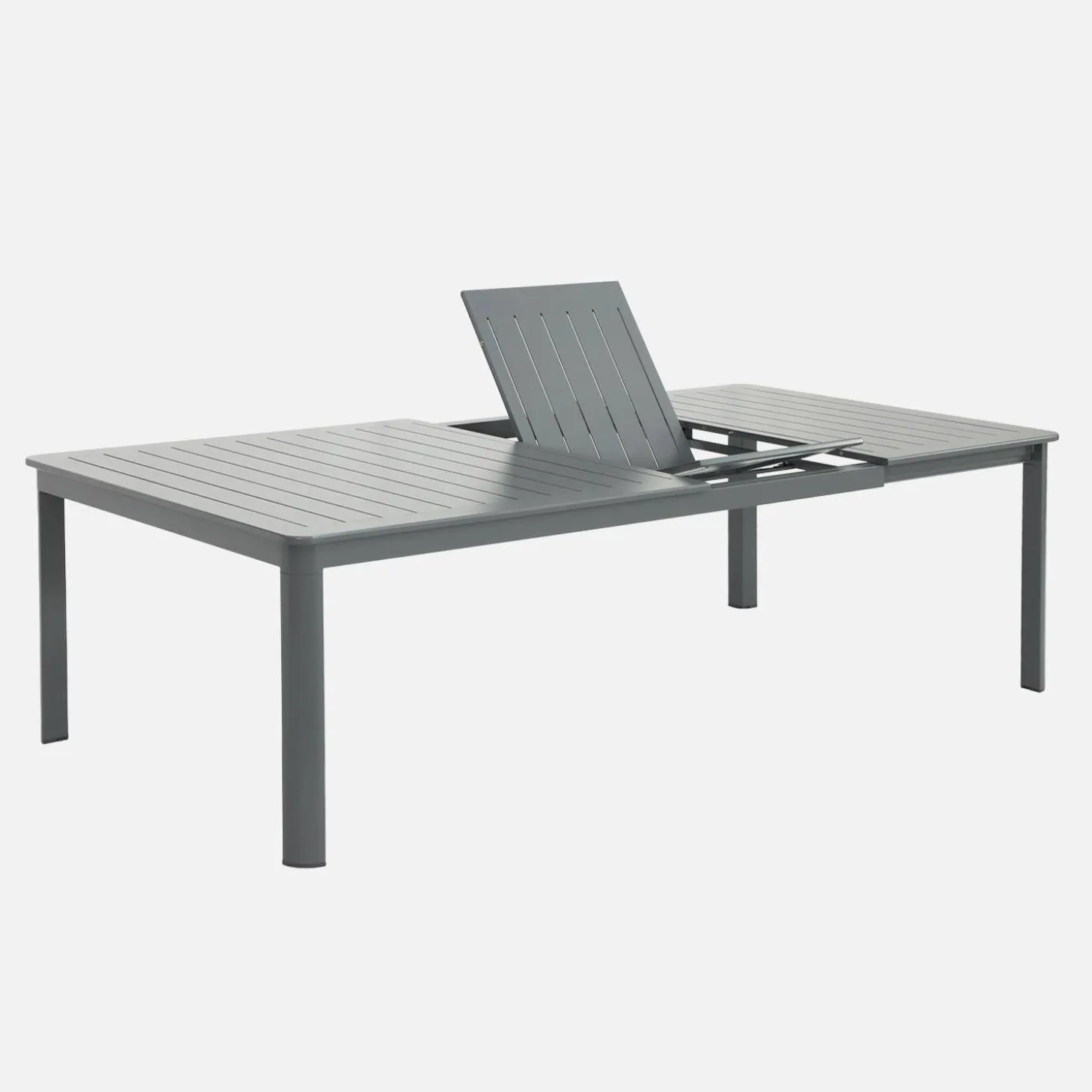 Mesa de jardim extensível em alumínio, 12 lugares