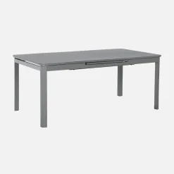 Mesa de jardim extensível em alumínio, 8 lugares