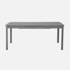 Mesa de jardim extensível em alumínio, 8 lugares