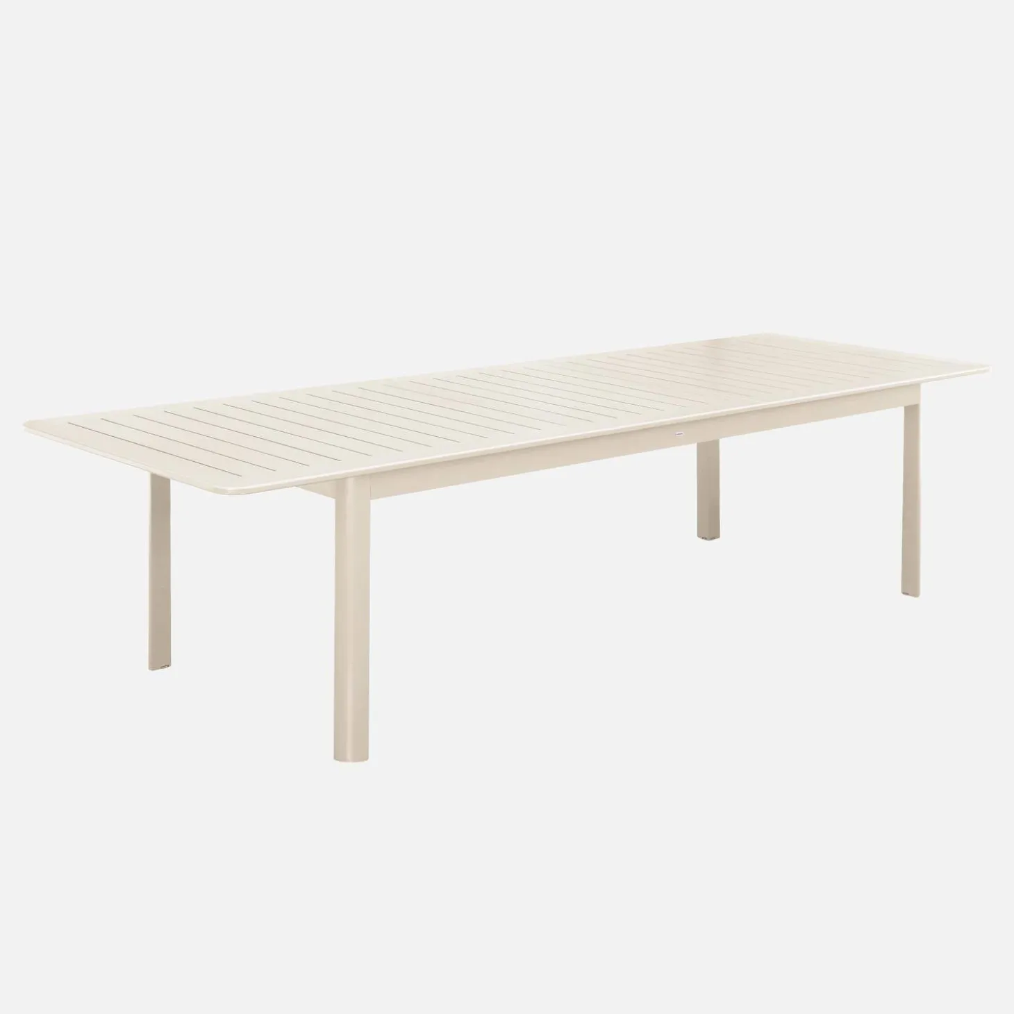 Mesa de jardim extensível em alumínio, 10 lugares