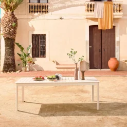 Mesa de jardim extensível em alumínio, 10 lugares