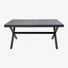 Mesa de jardim extensível em alumínio para 8 pessoas