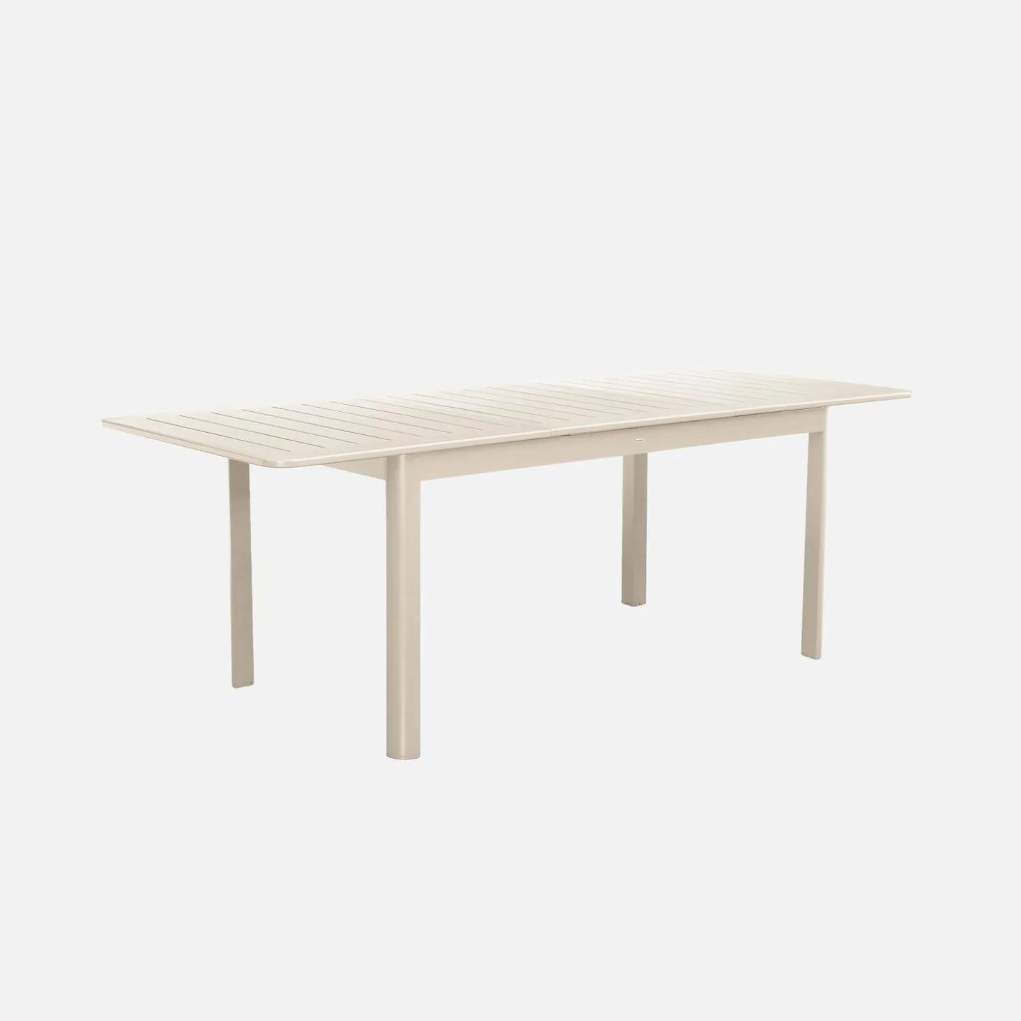 Mesa de jardim extensível em alumínio, 8 lugares