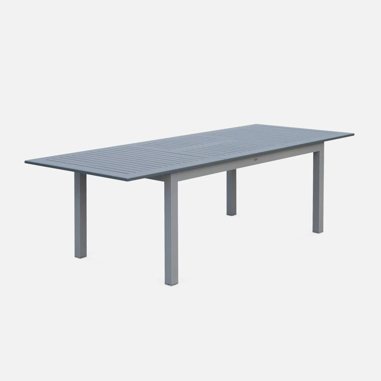 Mesa de jardim extensível em alumínio, 8 lugares