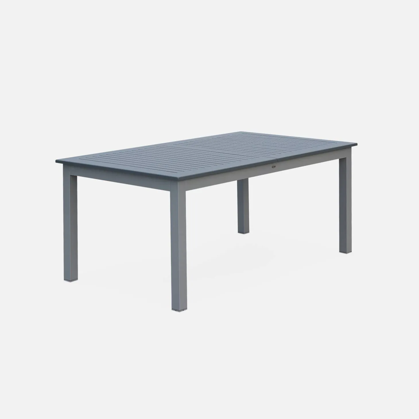 Mesa de jardim extensível em alumínio, 8 lugares