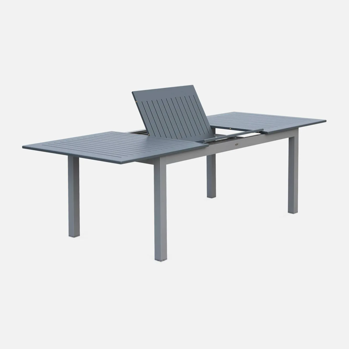 Mesa de jardim extensível em alumínio, 8 lugares
