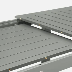 Mesa de jardim extensível em alumínio, 6 lugares