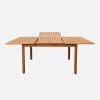 Mesa de jardim extensível em madeira de eucalipto, 4-6 lugares